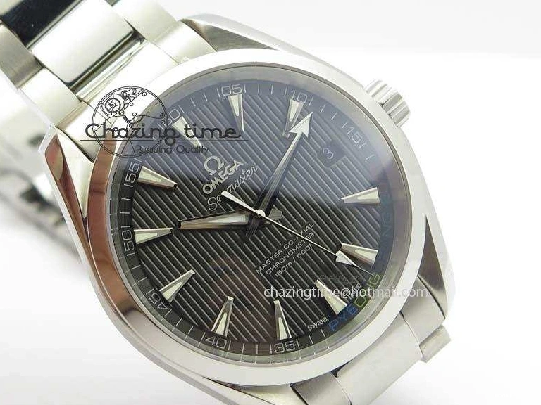 0101 Versatile Aqua Terra ‘PyeongChang 2018’ JHF Best Edition Black Dial On SS Bracelet A 8204